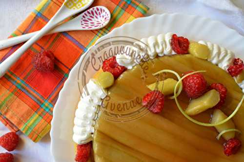 Tarte rhubarbe fraise vanille