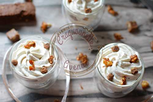 Verrine noix et chocolat blanc