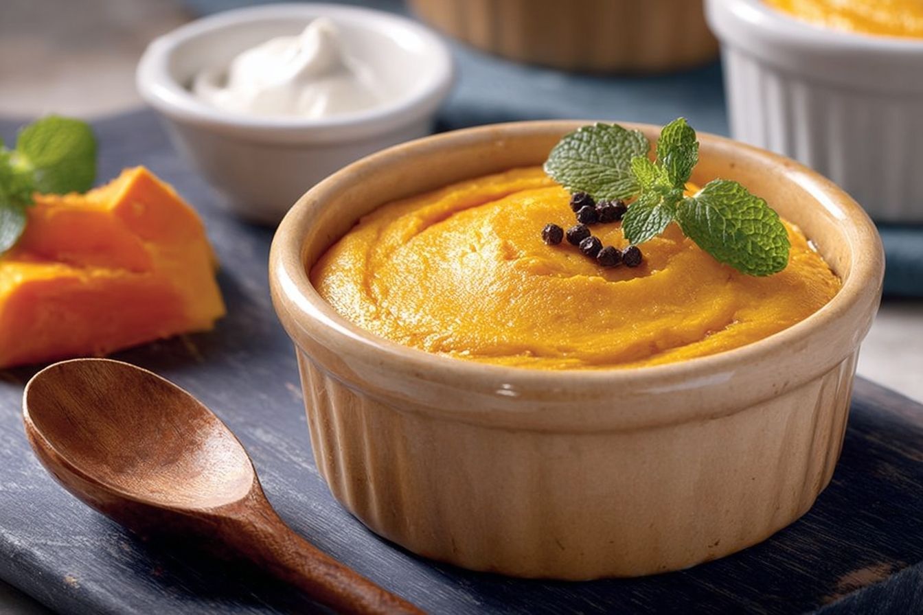 Mousseline de potiron aérienne, mon expérience pour une texture nuage parfait