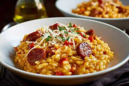 Risotto chorizo au cookeo : mon secret pour un crémeux infaillible en 20 minutes
