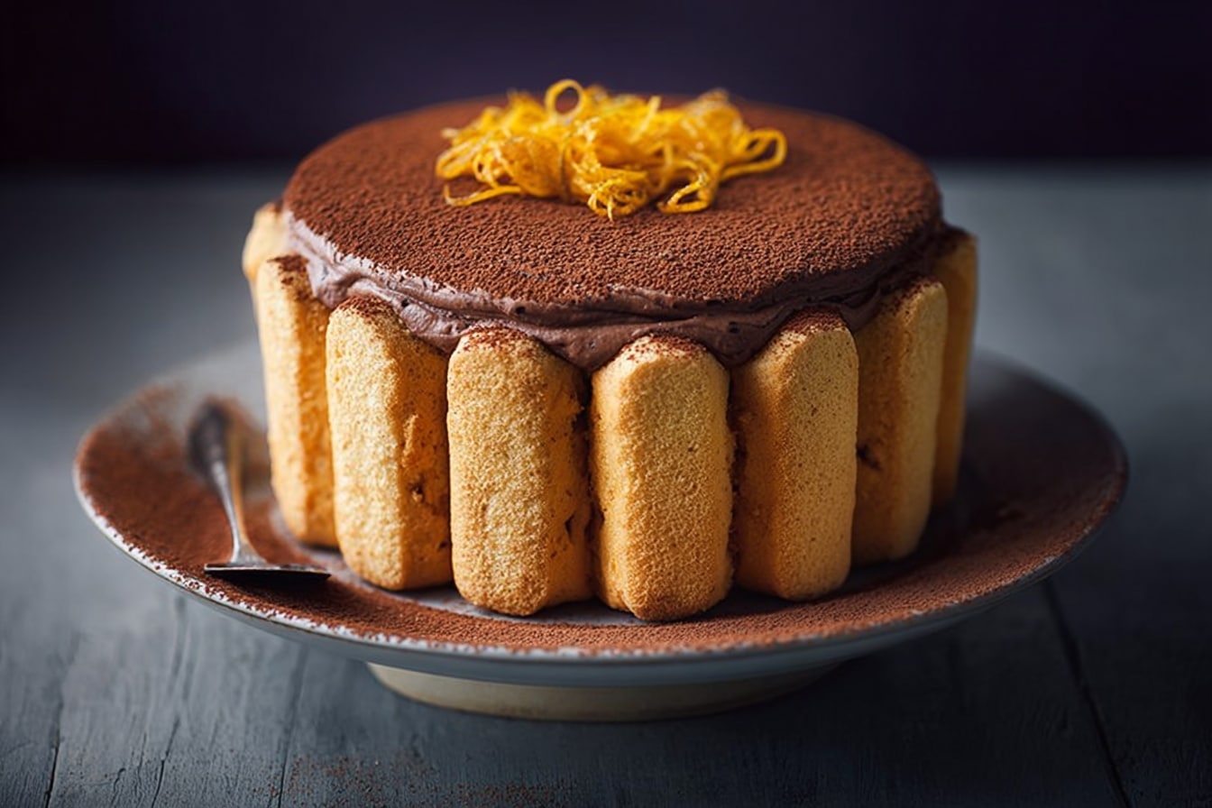 Charlotte au chocolat noir et zeste d’orange : mon test pour une tenue parfaite sans gélatine