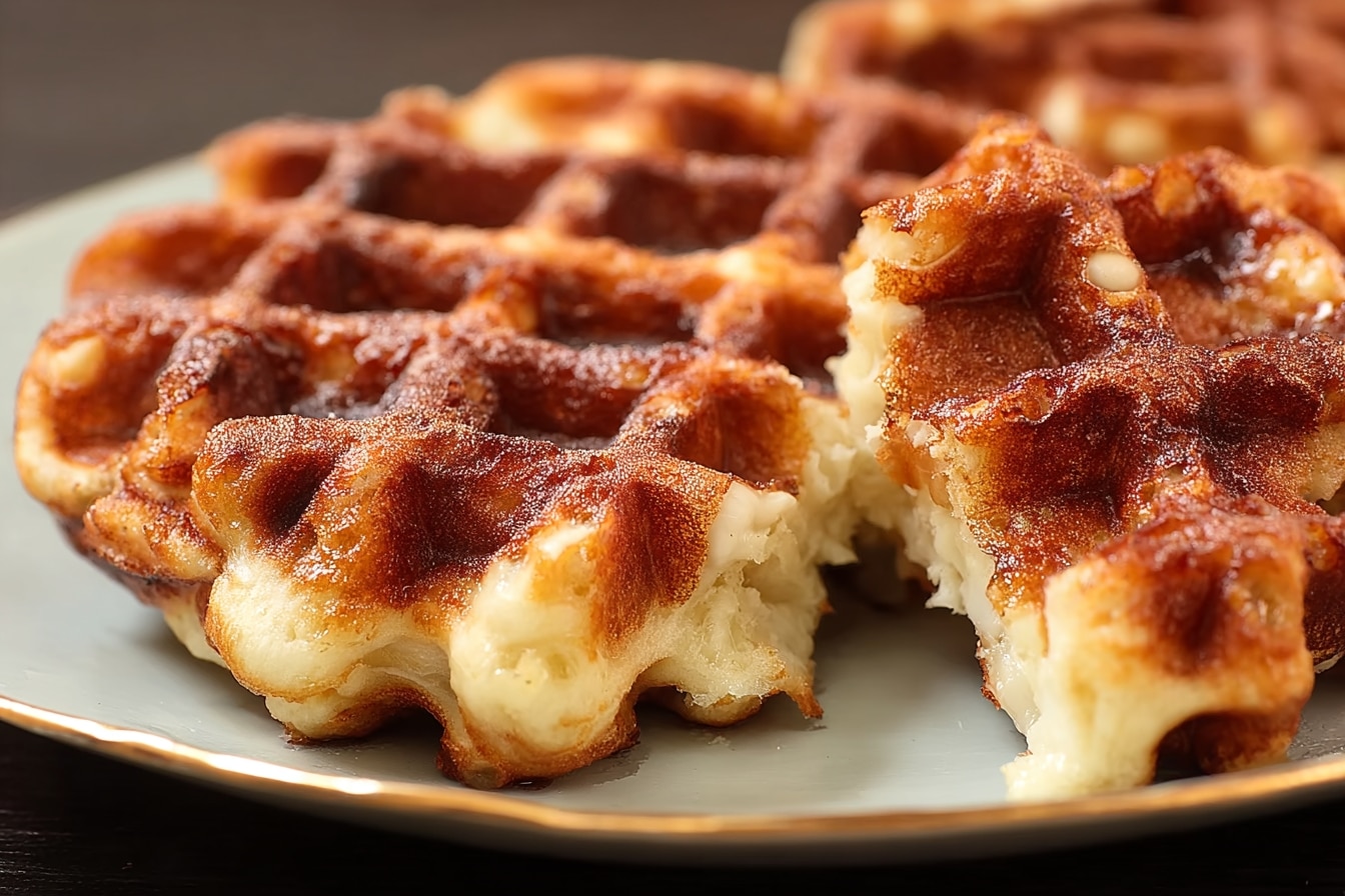 Gaufres liégeoises authentiques : un croquant caramélisé parfait