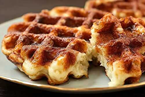 Gaufres liégeoises authentiques : un croquant caramélisé parfait