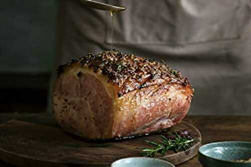 Rôti de porc au four ultra-moelleux et sa croûte à la moutarde