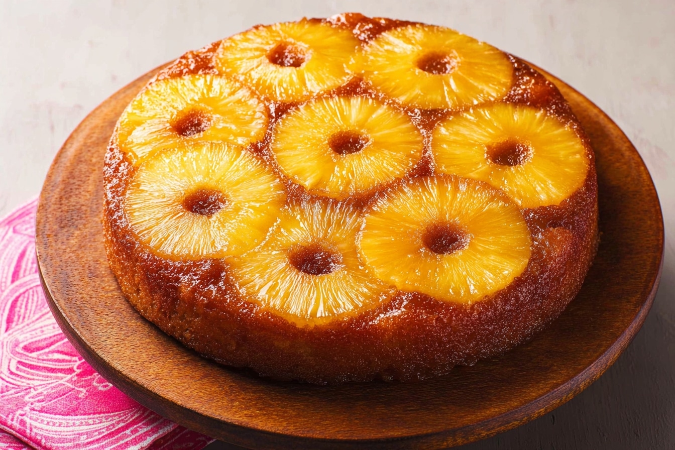 Gâteau ananas renversé : mon secret pour un caramel parfait et un moelleux exotique