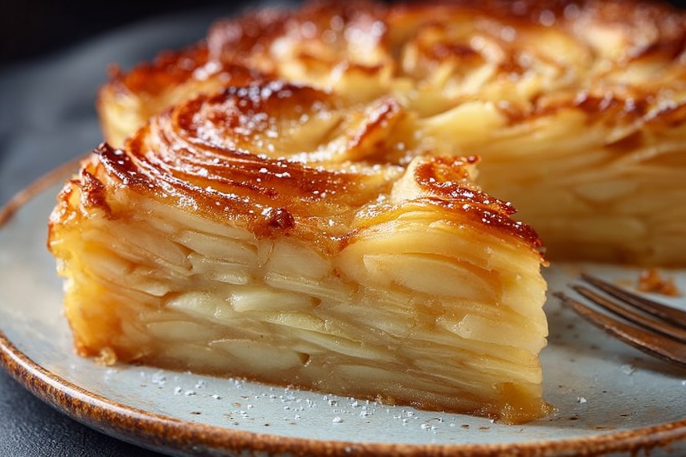 Invisible aux pommes : le secret d’un gâteau fondant et bien découpé
