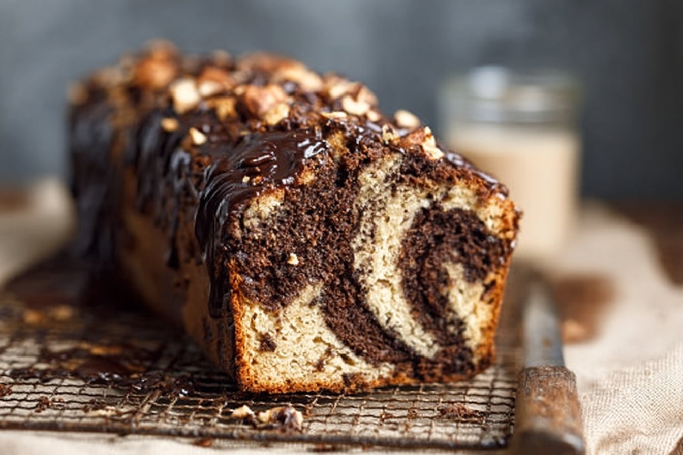 Le “Banana Tiger” : marbré banane-cacao et son glaçage croquant