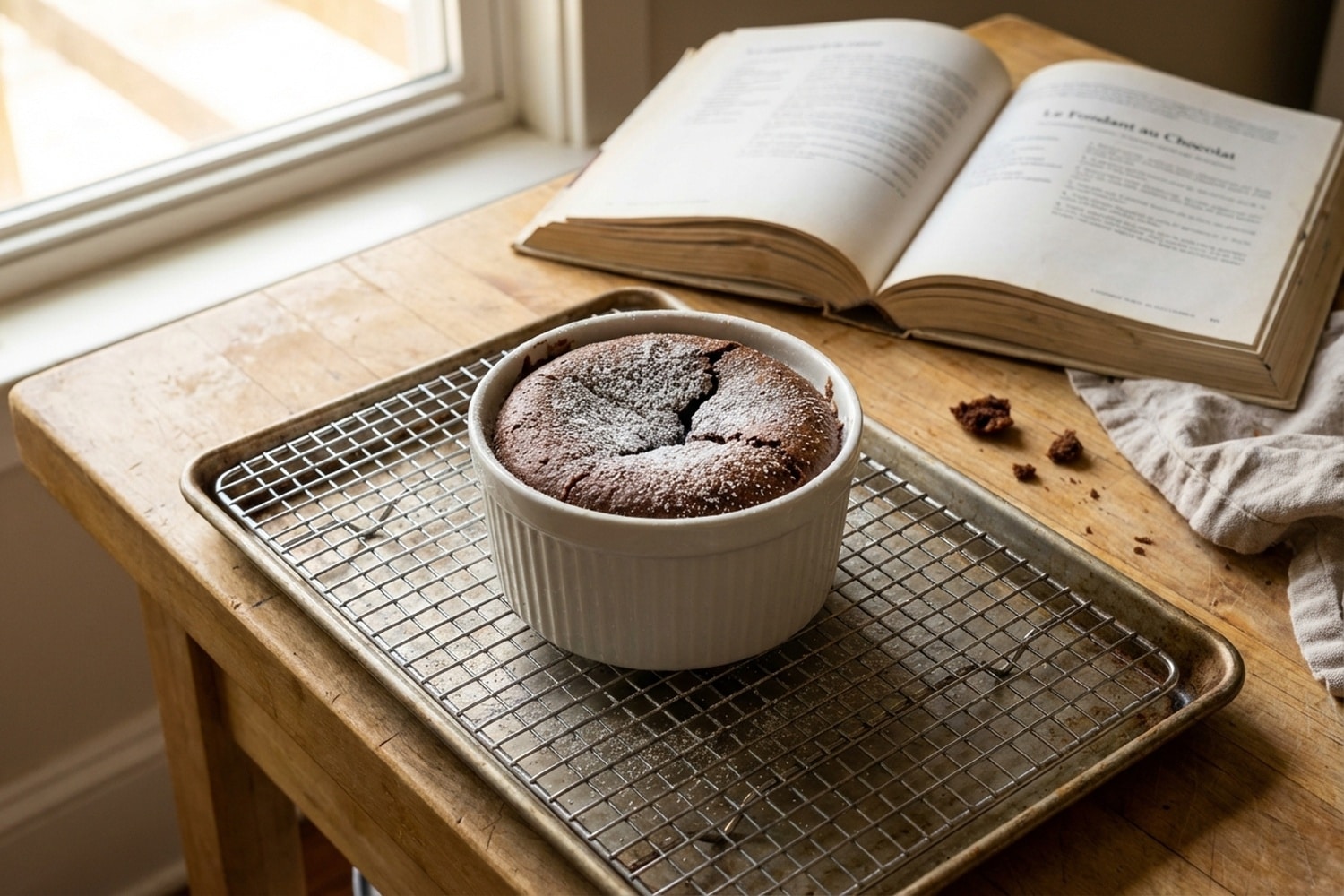 Le fondant au chocolat de Cyril Lignac au beurre demi-sel