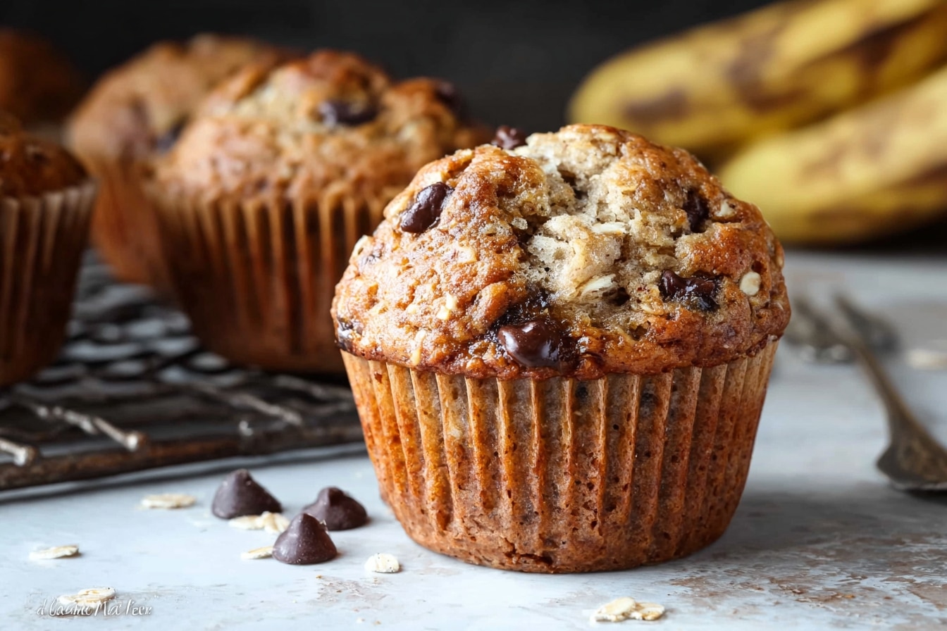 Muffin aux bananes façon Banana Bread, mon expérience rustique et ultra-moelleuse
