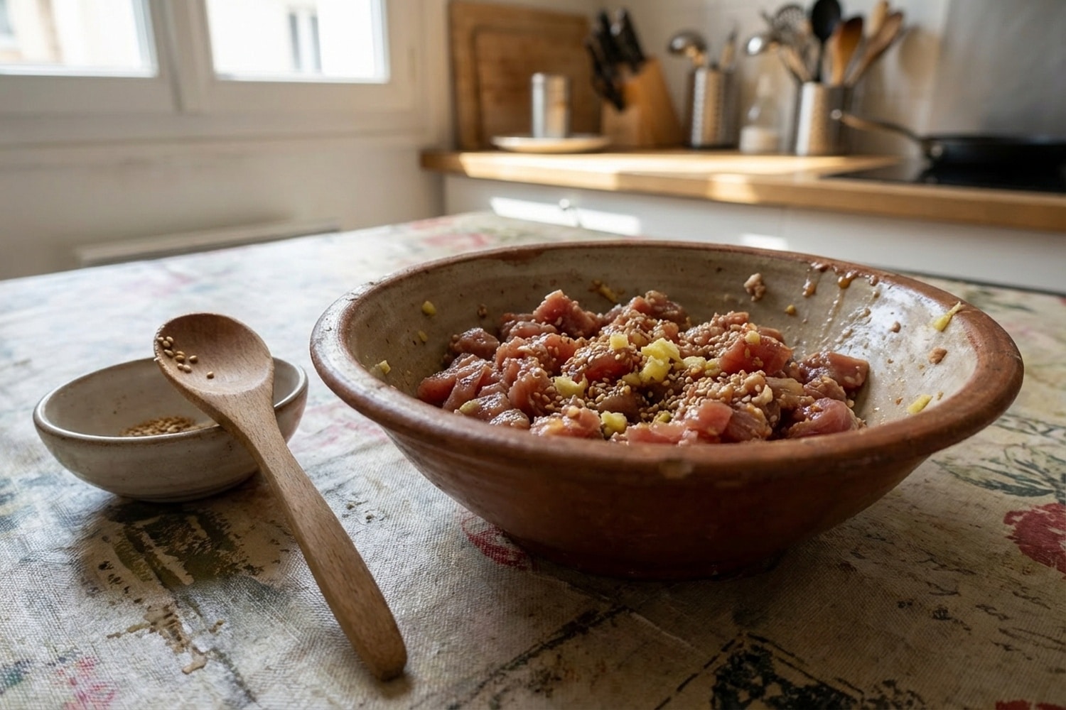 Tartare de thon ultra-frais : mon astuce Sésame-Gingembre pour préserver la texture