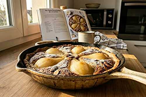 Tarte Bourdaloue de caractère : poires pochées aux épices et pâte à l’épeautre