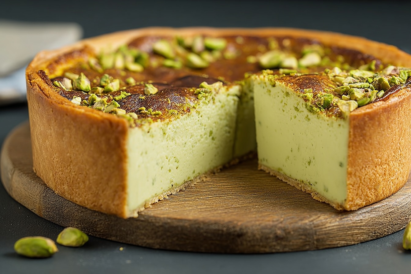 Flan pâtissier à la pistache : recette pour une texture fondante