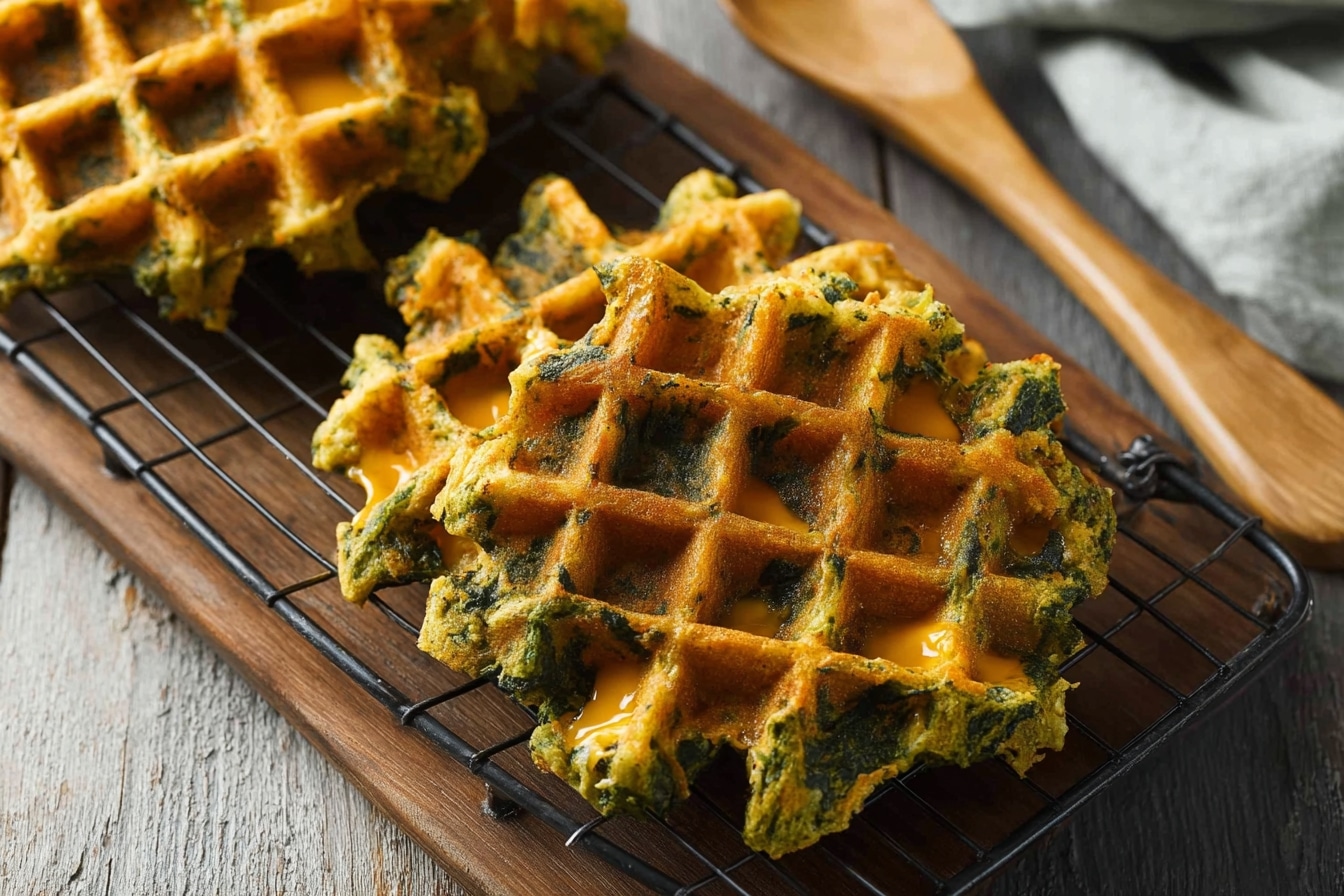 Gaufres épinards cheddar : une recette croustillante et anti-gaspi