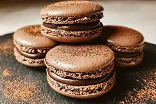Macarons au chocolat intense