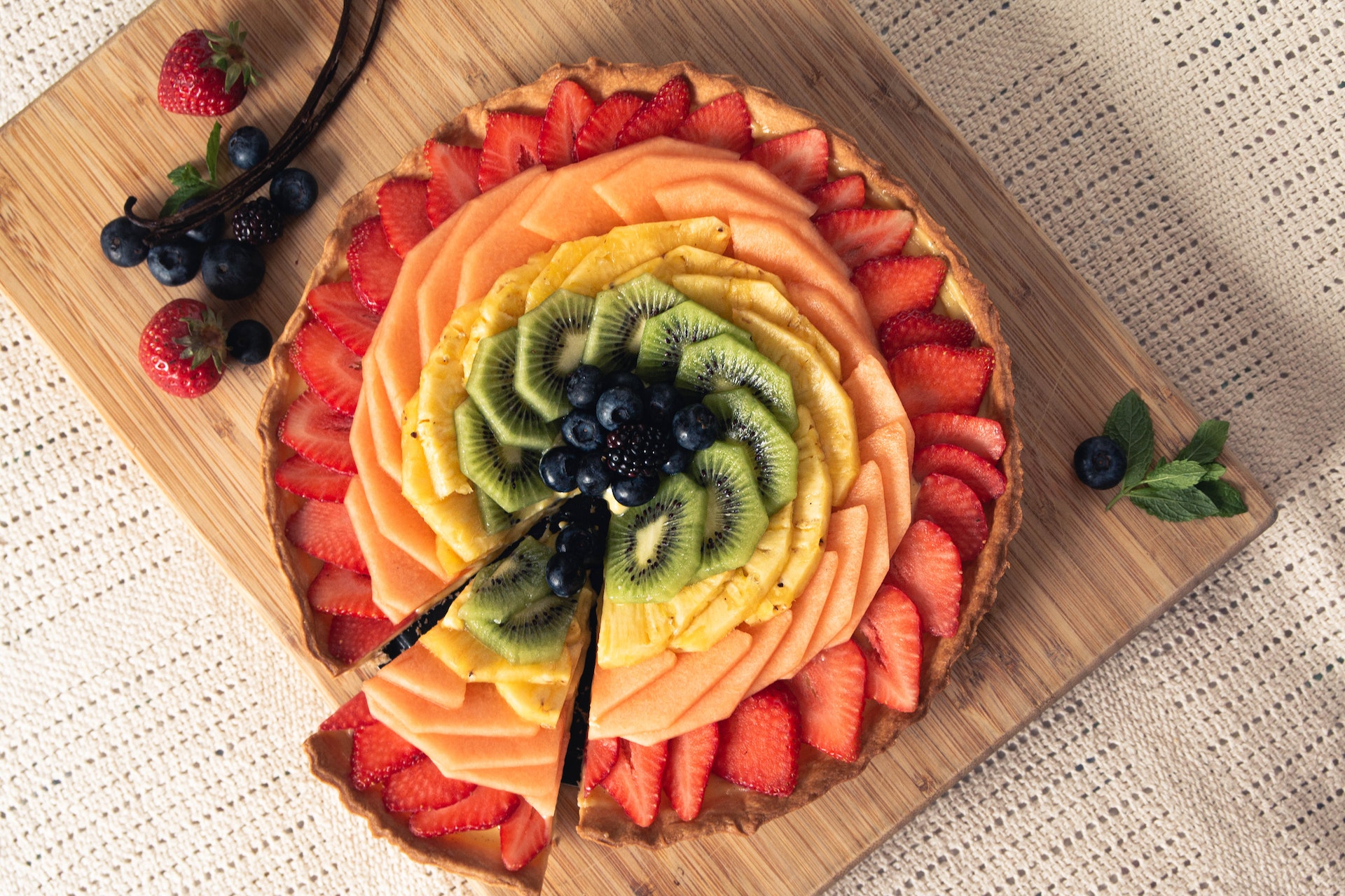 Recette de tarte aux fruits légère - Crème Pâtissière