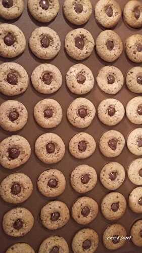 Biscuits noix chocolat - Croc é sucré