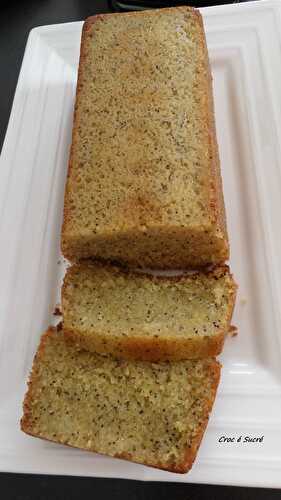 Cake gingembre citron pavot - Croc é sucré