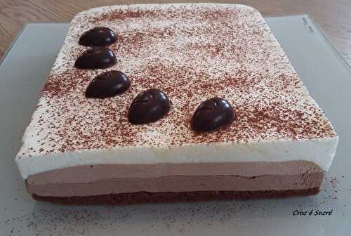 Entremet aux 3 chocolats