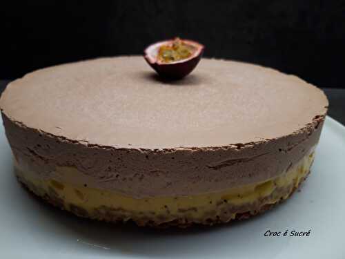 Entremet chocolat passion