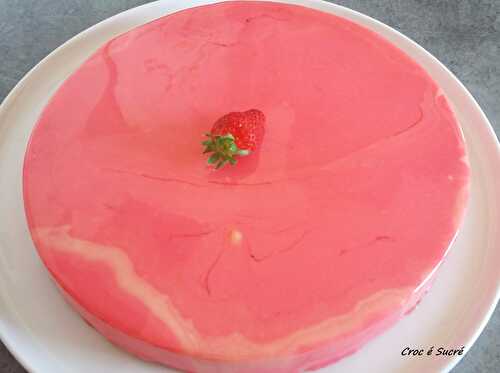 Entremet fraise vanille