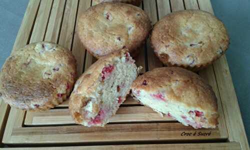 Fondant chocolat blanc framboises