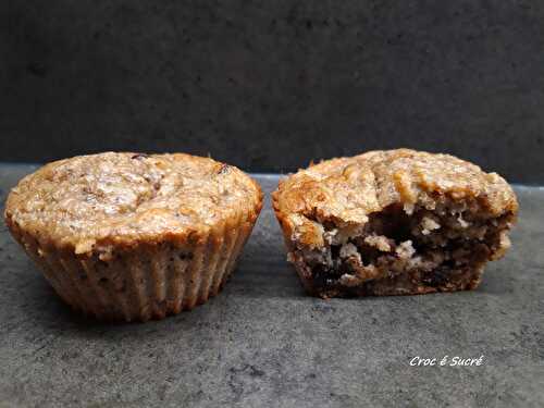 Muffins healthy bananes chocolat