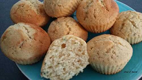 Muffins menthe citron vert - Croc é sucré