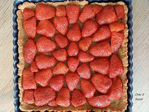 Tarte fraises rhubarbe