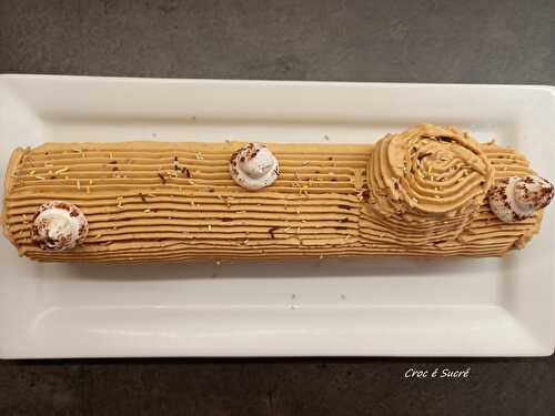 Bûche crème au beurre au café