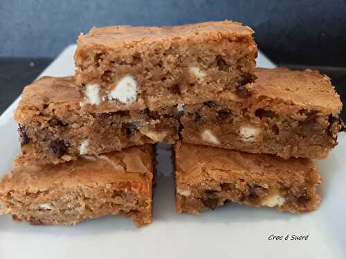 Blondie aux 3 chocolats