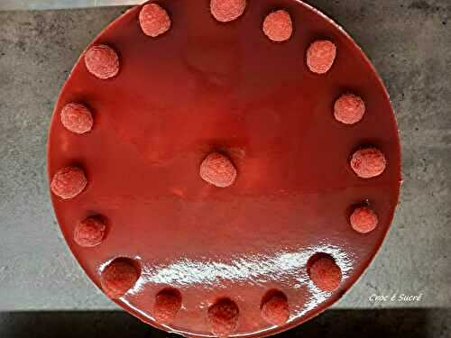 Bavarois chocolat blanc framboises