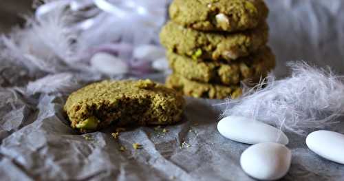 Biscuits au matcha et éclats de dragées