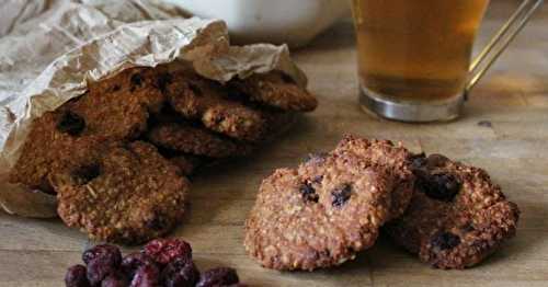 Cookies canneberges et purée de cacahuète 