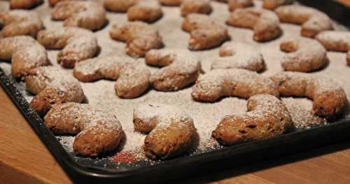 Croissants sablés aux noisettes