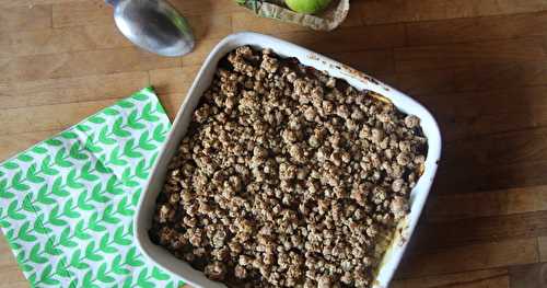 Crumble salé de tomates vertes