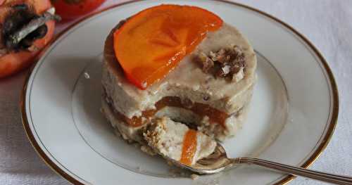 Entremet aux marrons glacés et kaki