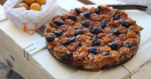 Fougasse façon pudding aux mirabelles et aux olives