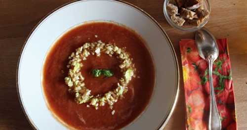 Gaspacho melon tomates...