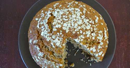 Gâteau au yaourt au thé et flocons d'avoine