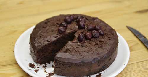 Gâteau fondant au chocolat et aux griottes