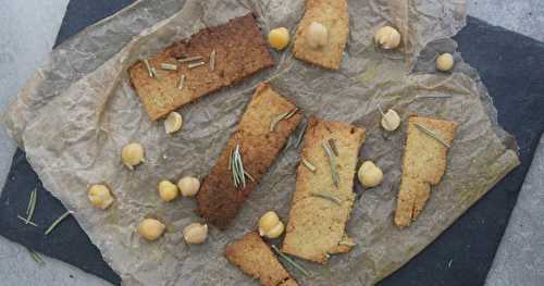 Houmous crackers au romarin