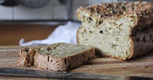 Pain blanc sans gluten au psyllium (IG bas)