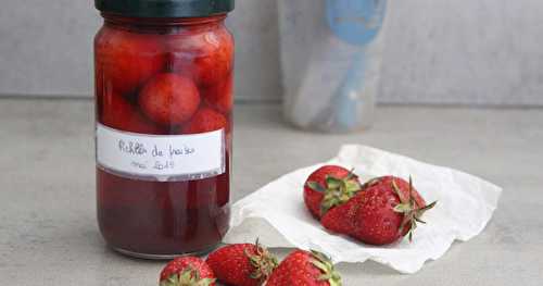 Pickles de fraises