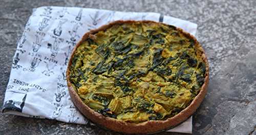 Quiche aux blettes et au curry 