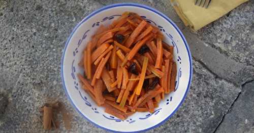 Salade carottes olives fleur d'oranger cannelle