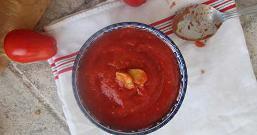 Soupe tomate gingembre