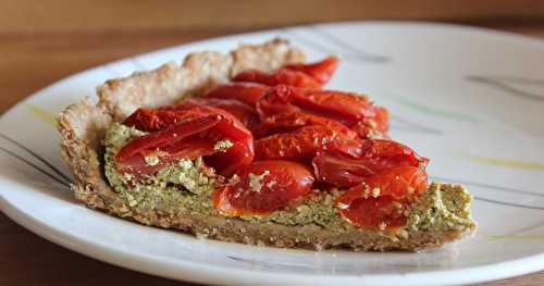 Tarte à la tomate et au pesto