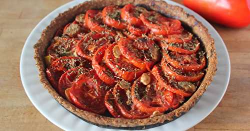 Tarte à la tomate et moutarde (rapide et facile)