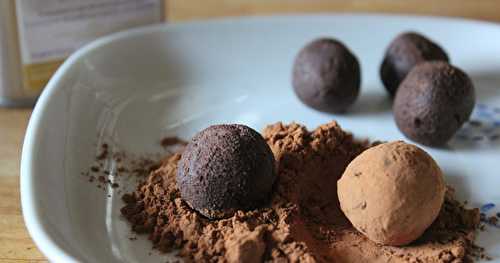 Truffes au chocolat et à l'huile d'olive