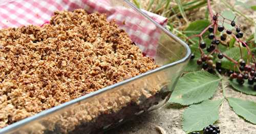 Crumble mûres et sureau